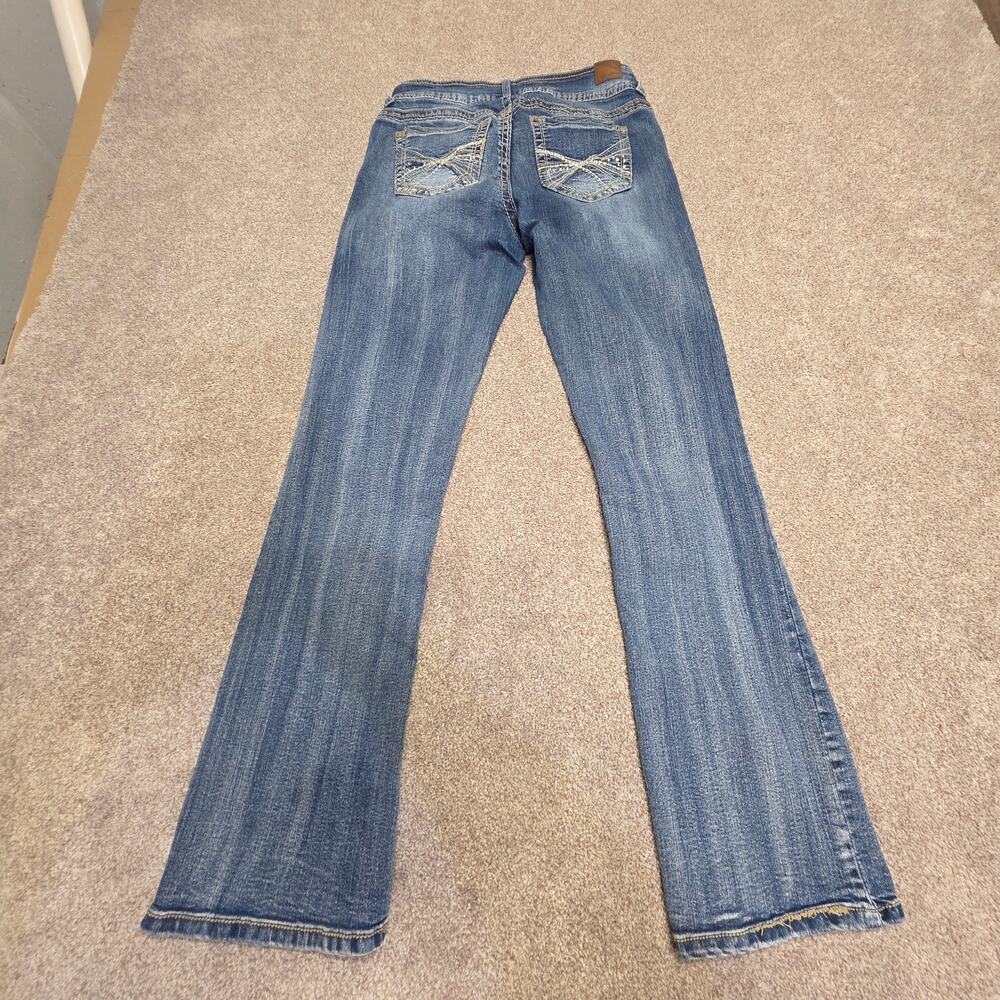 y2k indie sleaze Wallflower Luscious Curvy Fit Bootcut Jeans sz 7 Embellished